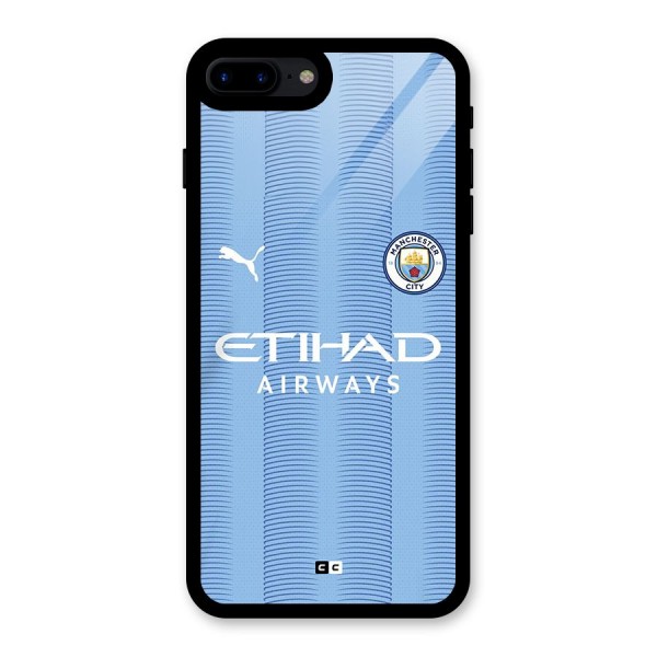 Manchester Etihad Jersey Glass Back Case for iPhone 7 Plus