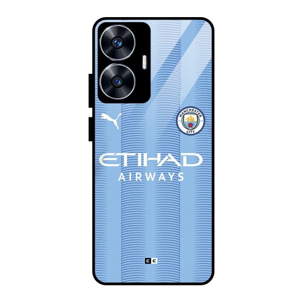 Manchester Etihad Jersey Glass Back Case for realme C55