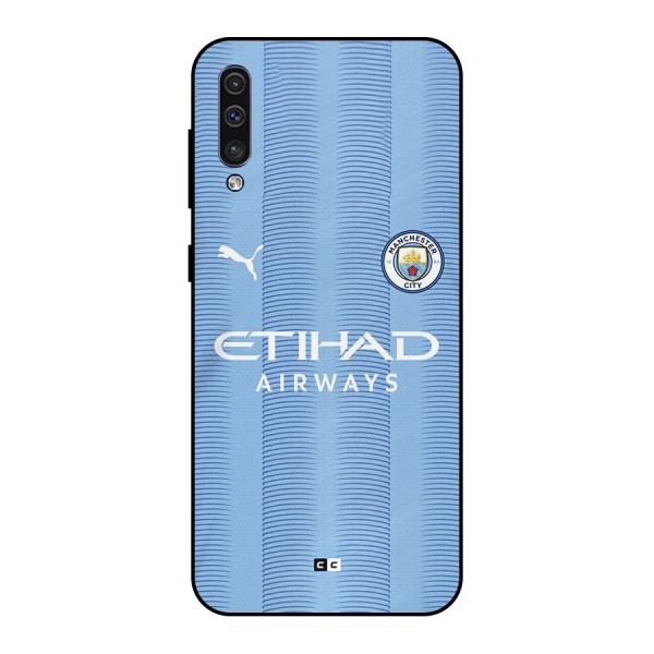 Manchester Etihad Jersey Metal Back Case for Galaxy A50