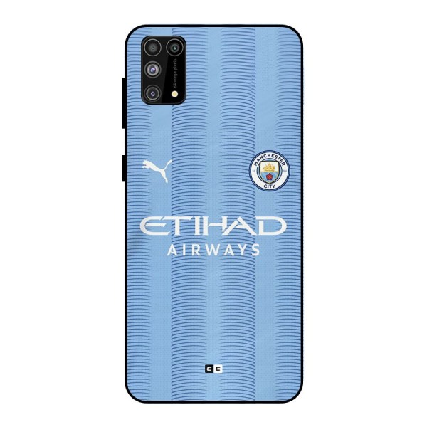 Manchester Etihad Jersey Metal Back Case for Galaxy F41