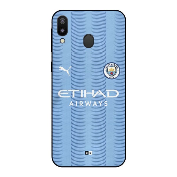 Manchester Etihad Jersey Metal Back Case for Galaxy M20