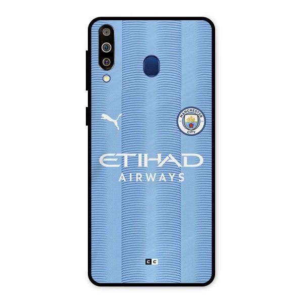 Manchester Etihad Jersey Metal Back Case for Galaxy M30