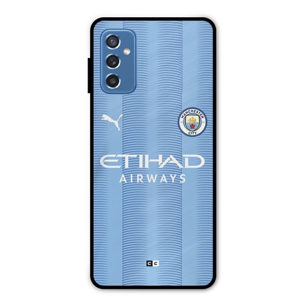 Manchester Etihad Jersey Metal Back Case for Galaxy M52 5G