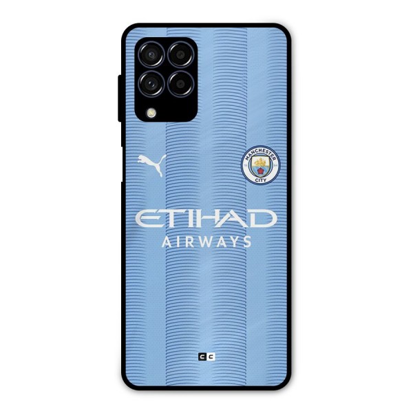 Manchester Etihad Jersey Metal Back Case for Galaxy M53 5G