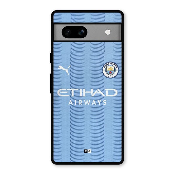 Manchester Etihad Jersey Metal Back Case for Google Pixel 7a