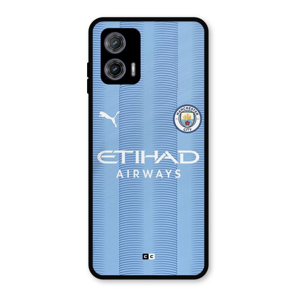 Manchester Etihad Jersey Metal Back Case for Moto G73