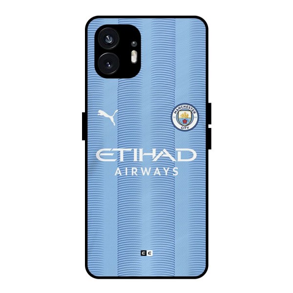 Manchester Etihad Jersey Metal Back Case for Nothing Phone 2