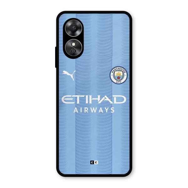 Manchester Etihad Jersey Metal Back Case for Oppo A17