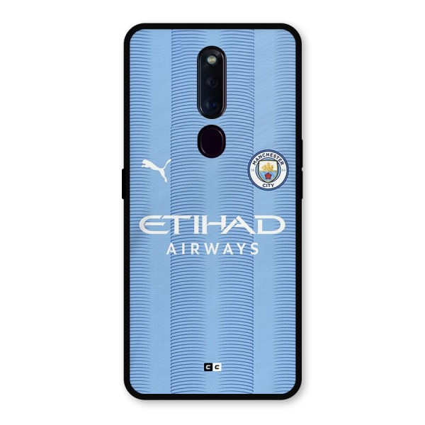 Manchester Etihad Jersey Metal Back Case for Oppo F11 Pro