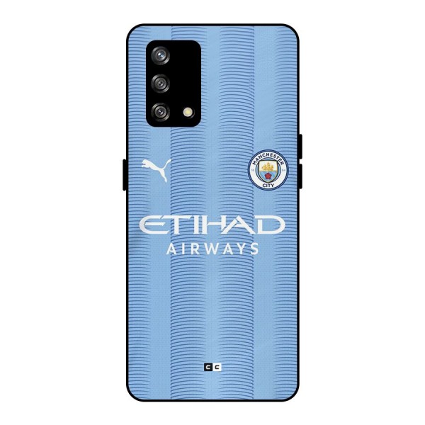 Manchester Etihad Jersey Metal Back Case for Oppo F19s