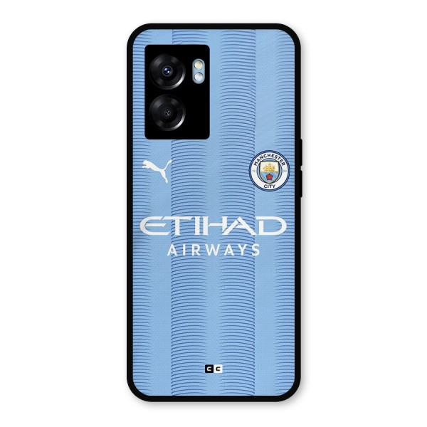 Manchester Etihad Jersey Metal Back Case for Oppo K10 (5G)