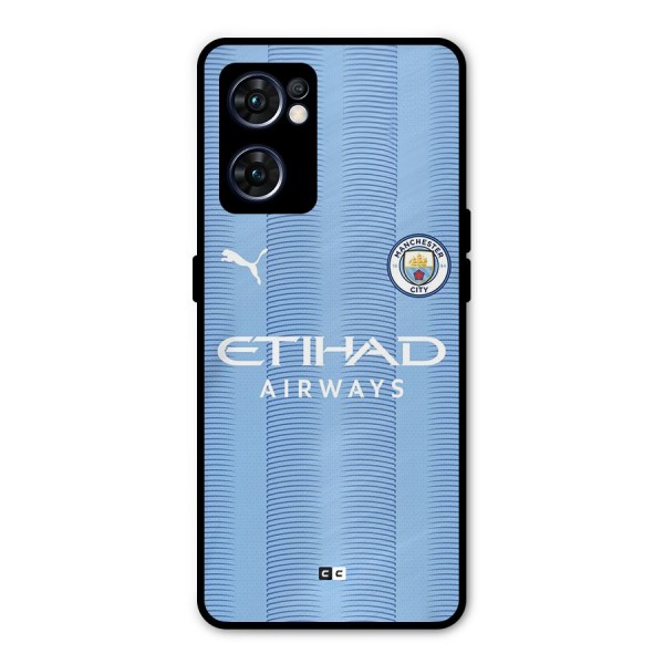 Manchester Etihad Jersey Metal Back Case for Oppo Reno7 5G