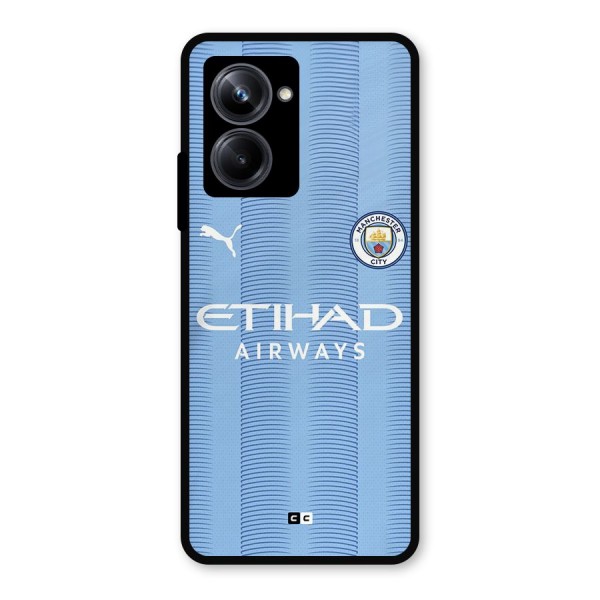 Manchester Etihad Jersey Metal Back Case for Realme 10 Pro