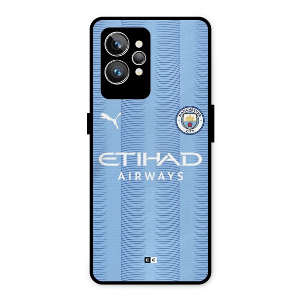 Manchester Etihad Jersey Metal Back Case for Realme GT2 Pro