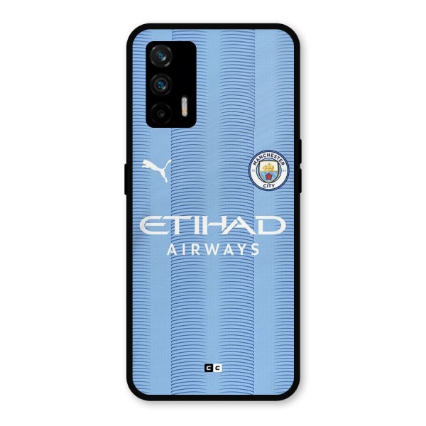 Manchester Etihad Jersey Metal Back Case for Realme X7 Max