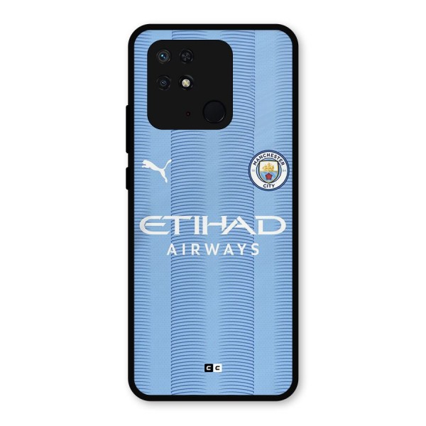 Manchester Etihad Jersey Metal Back Case for Redmi 10