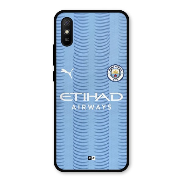 Manchester Etihad Jersey Metal Back Case for Redmi 9i