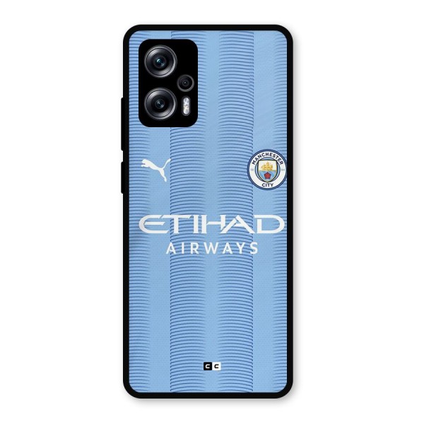 Manchester Etihad Jersey Metal Back Case for Redmi K50i