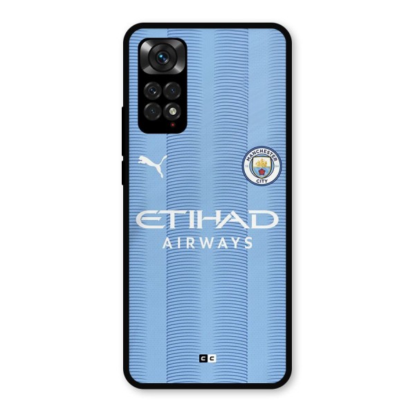 Manchester Etihad Jersey Metal Back Case for Redmi Note 11