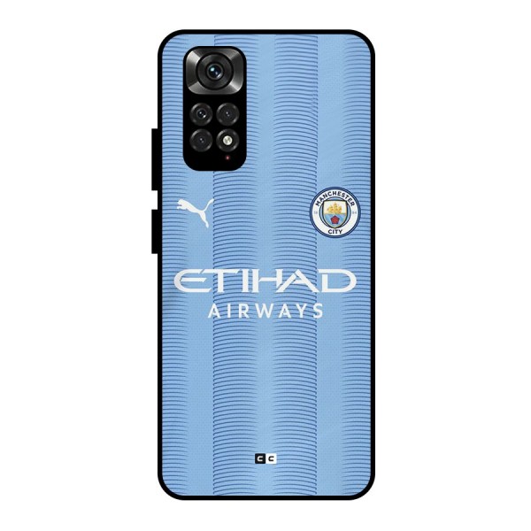 Manchester Etihad Jersey Metal Back Case for Redmi Note 11 Pro