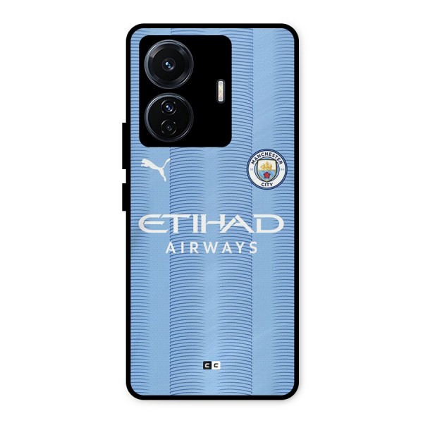 Manchester Etihad Jersey Metal Back Case for Vivo T1 Pro