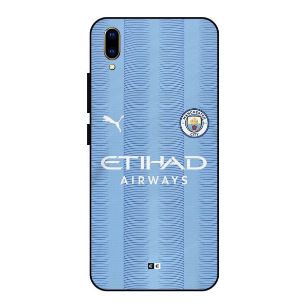 Manchester Etihad Jersey Metal Back Case for Vivo V11 Pro