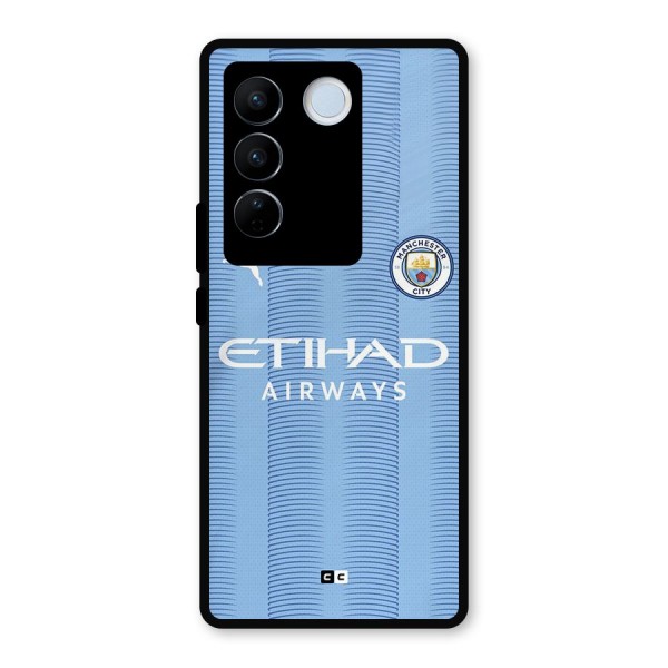 Manchester Etihad Jersey Metal Back Case for Vivo V27 Pro