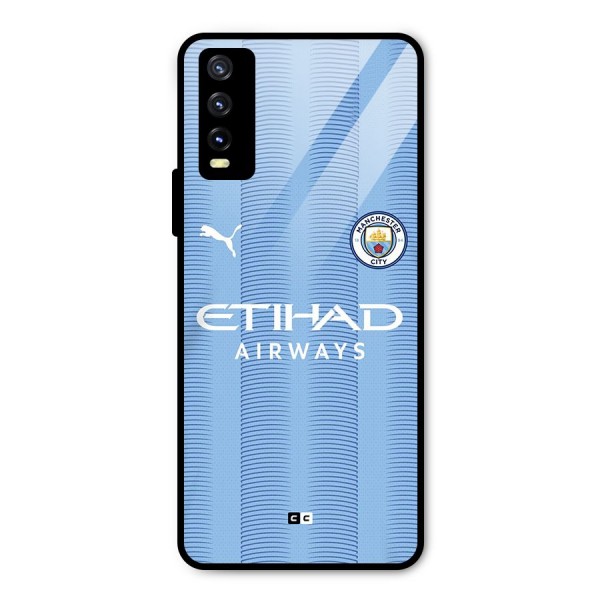 Manchester Etihad Jersey Metal Back Case for Vivo Y20 2021