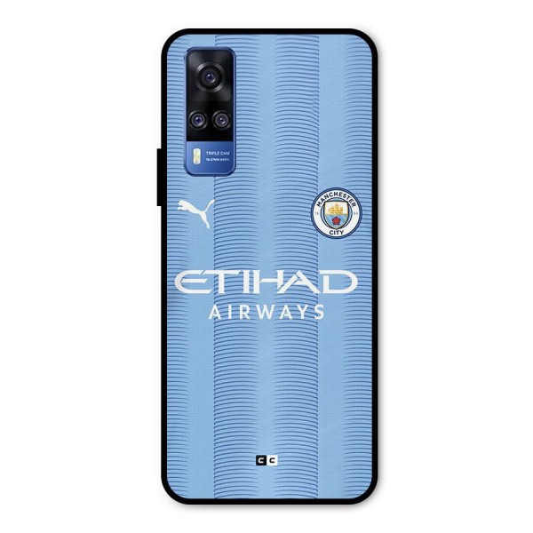 Manchester Etihad Jersey Metal Back Case for Vivo Y31