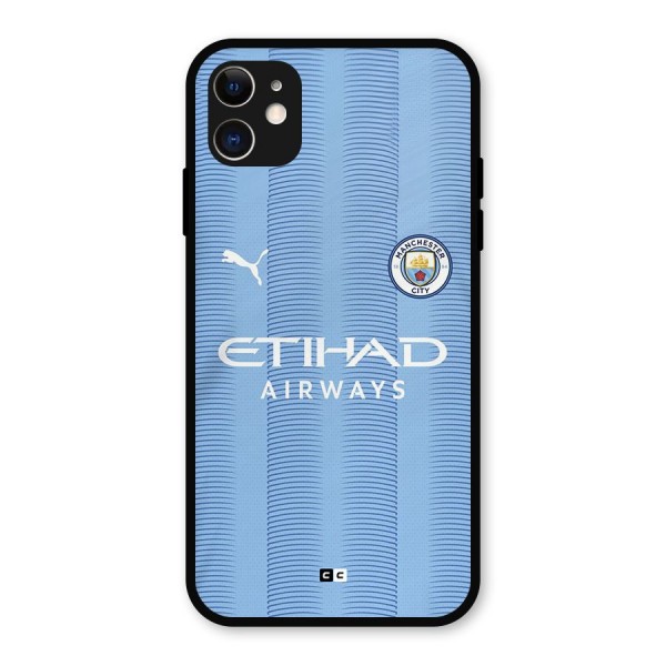 Manchester Etihad Jersey Metal Back Case for iPhone 11