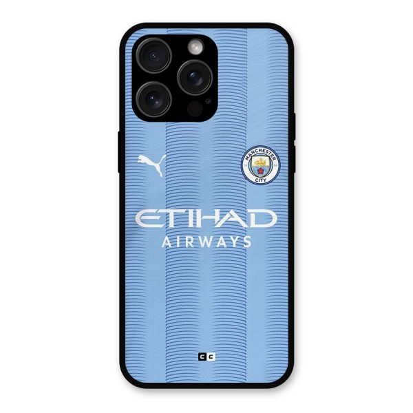 Manchester Etihad Jersey Metal Back Case for iPhone 15 Pro Max