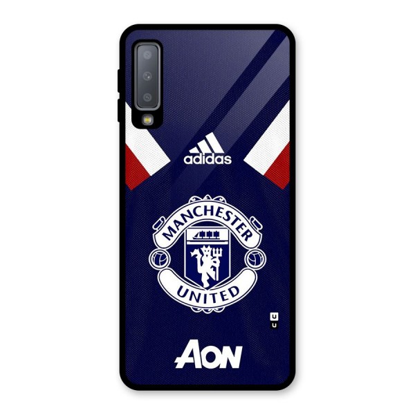 Manchester Jersy Glass Back Case for Galaxy A7 (2018)