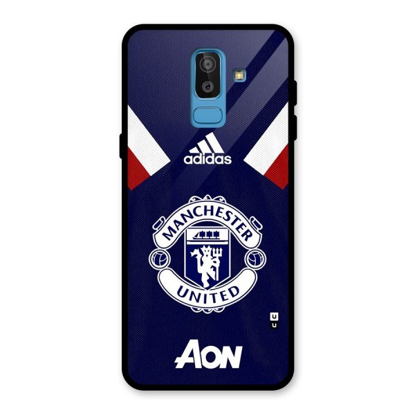 Manchester Jersy Glass Back Case for Galaxy J8