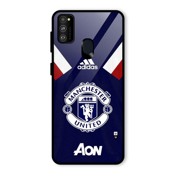 Manchester Jersy Glass Back Case for Galaxy M21