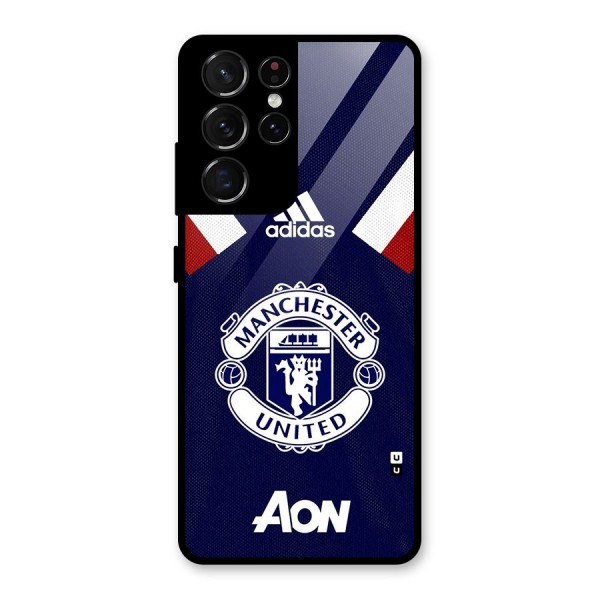 Manchester Jersy Glass Back Case for Galaxy S21 Ultra 5G