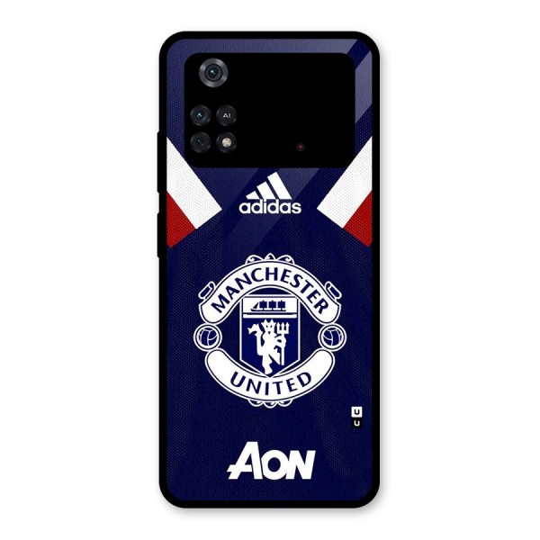 Manchester Jersy Glass Back Case for Poco M4 Pro 4G