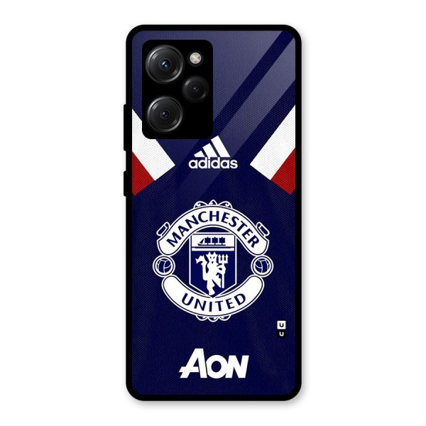 Manchester Jersy Glass Back Case for Poco X5 Pro