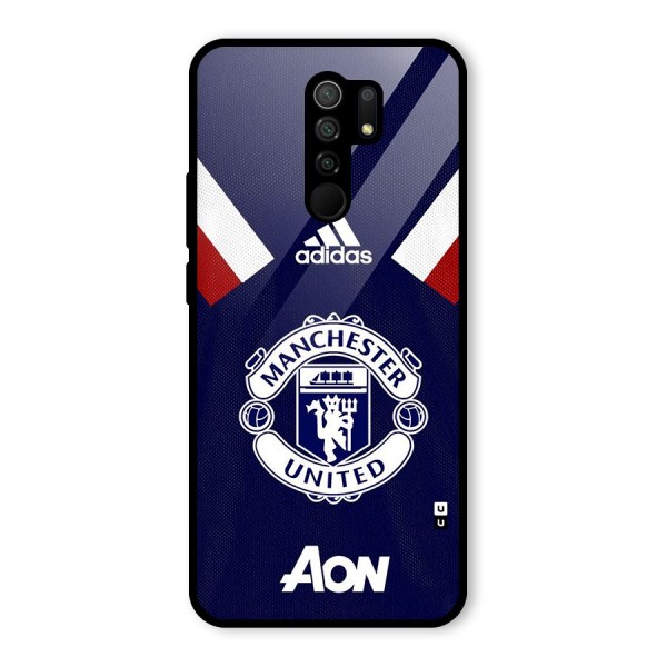 Manchester Jersy Glass Back Case for Redmi 9 Prime