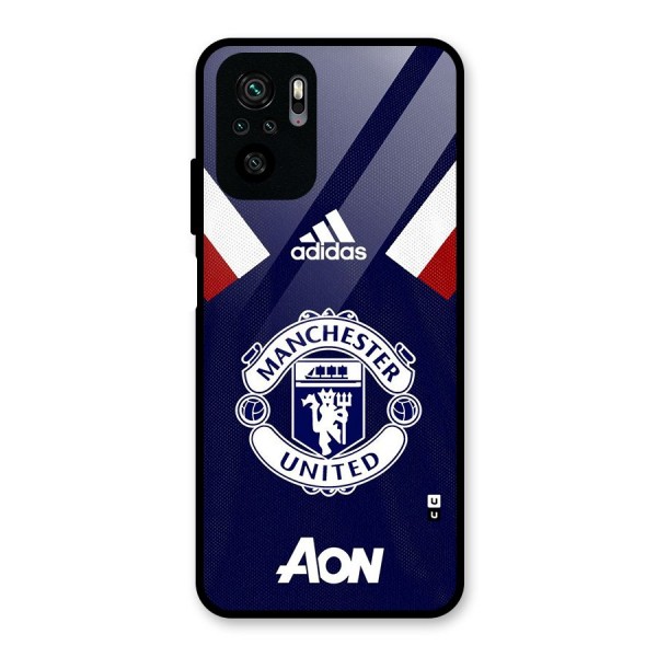 Manchester Jersy Glass Back Case for Redmi Note 10