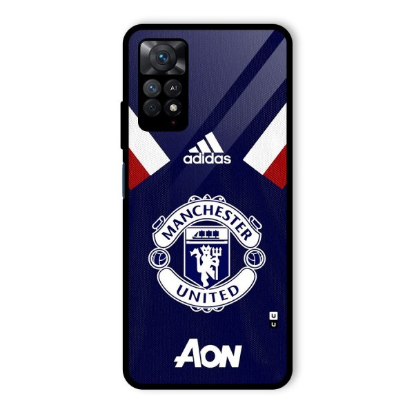 Manchester Jersy Glass Back Case for Redmi Note 11 Pro