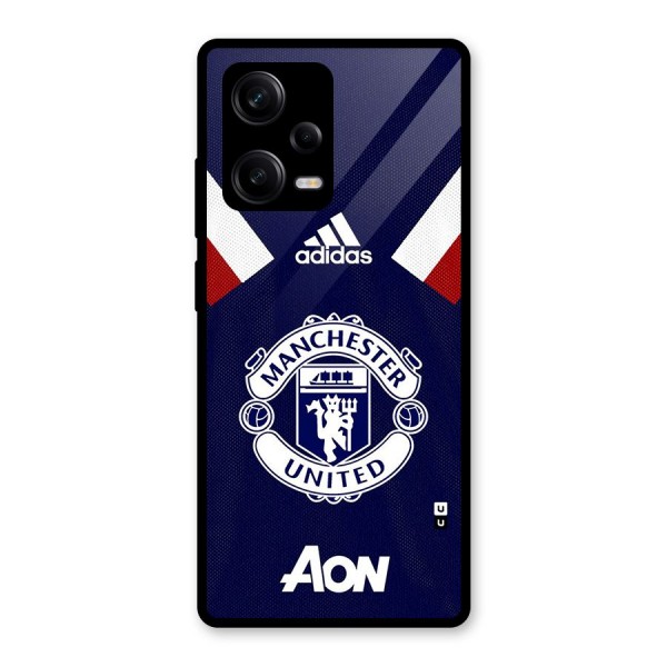 Manchester Jersy Glass Back Case for Redmi Note 12 Pro