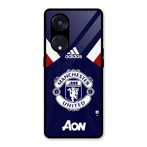 Manchester Jersy Glass Back Case for Reno8 T 5G