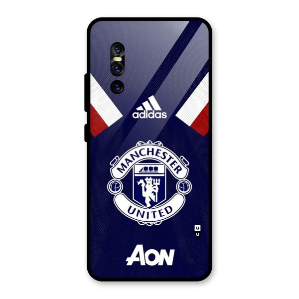 Manchester Jersy Glass Back Case for Vivo V15 Pro