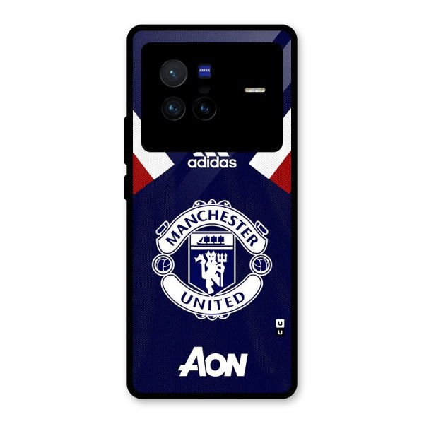 Manchester Jersy Glass Back Case for Vivo X80