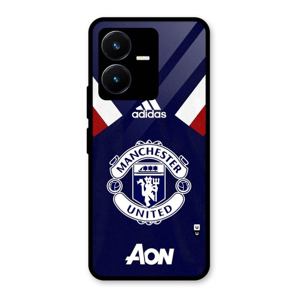 Manchester Jersy Glass Back Case for Vivo Y22