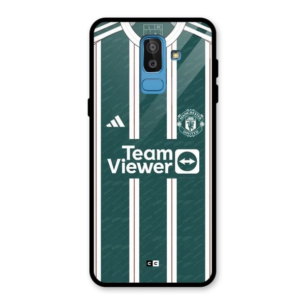 Manchester Team jersey Glass Back Case for Galaxy J8