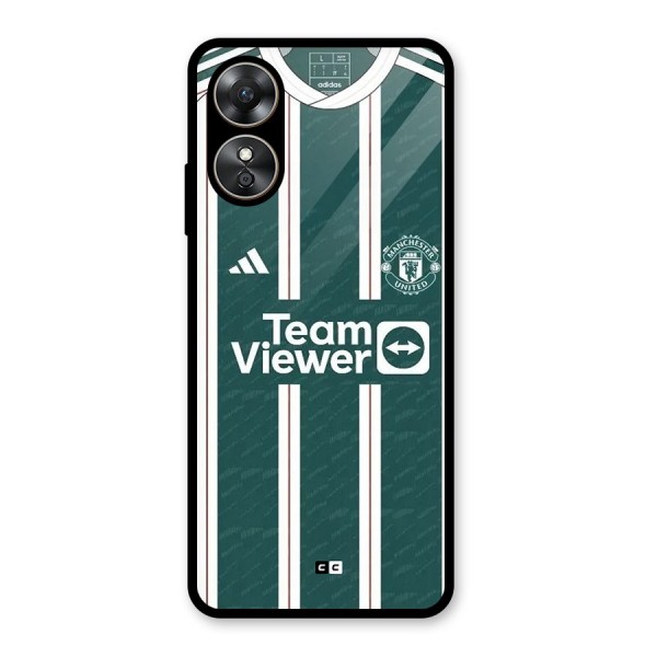 Manchester Team jersey Glass Back Case for Oppo A17