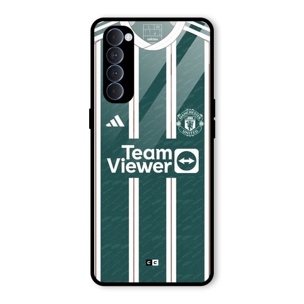 Manchester Team jersey Glass Back Case for Oppo Reno4 Pro