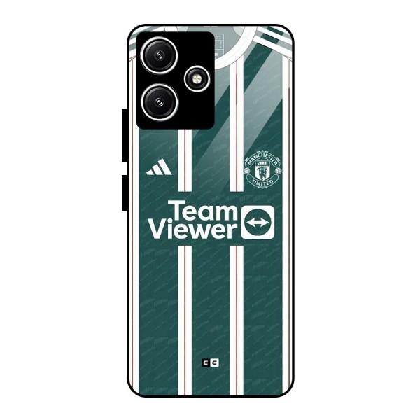 Manchester Team jersey Glass Back Case for Poco M6 Pro