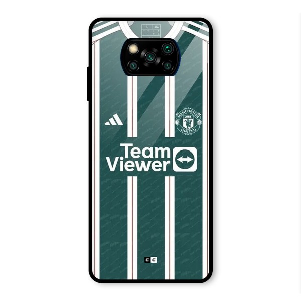 Manchester Team jersey Glass Back Case for Poco X3 Pro